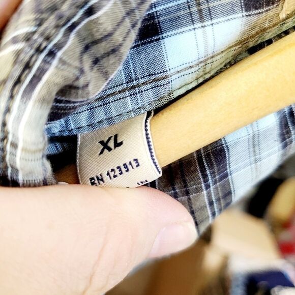 J.A.C.H.S western style plaid button down extra large - Picture 11 of 13